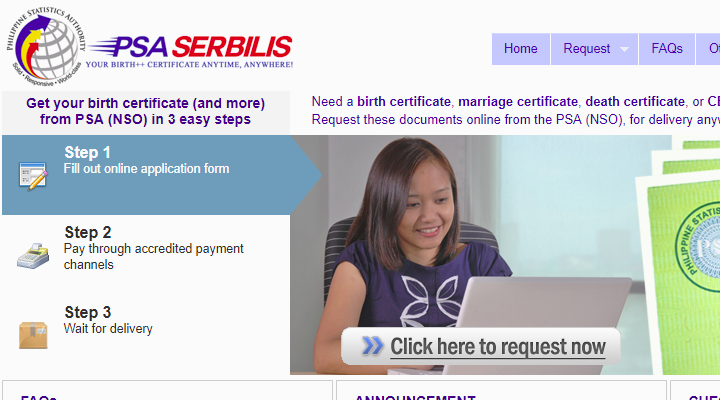 PSA Birth Certificate Online
