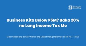 RR No. 7-2025 20% Income Tax for Small Businesses in the Philippines